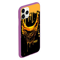 Чехол iPhone 11 Pro матовый Bendy and the Ink Machine Бэнди чудовище, цвет: 3D-фиолетовый — фото 2