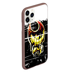 Чехол iPhone 11 Pro матовый Bendy and the Ink Machine Бэнди, цвет: 3D-коричневый — фото 2