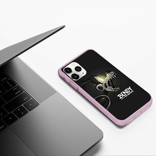 Чехол iPhone 11 Pro матовый Bendy And The Ink Machine Бадди Борис / 3D-Розовый – фото 3