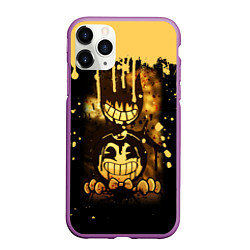 Чехол iPhone 11 Pro матовый Bendy And The Ink Machine Игра Бенди, цвет: 3D-фиолетовый