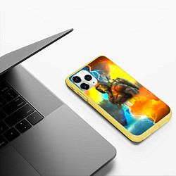 Чехол iPhone 11 Pro матовый S T A L K E R 2: Heart of Chernobyl, цвет: 3D-желтый — фото 2