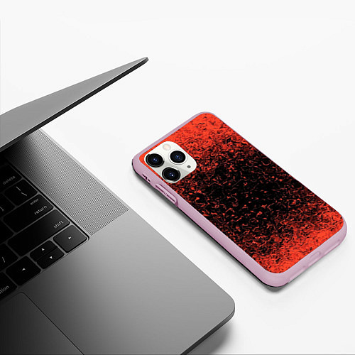 Чехол iPhone 11 Pro матовый Распространение Вируса / 3D-Розовый – фото 3