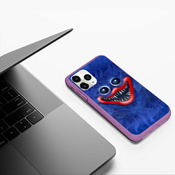 Чехол iPhone 11 Pro матовый Smile Huggy Wuggy, цвет: 3D-фиолетовый — фото 2