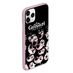 Чехол iPhone 11 Pro матовый Genshin Impact Хутао, цвет: 3D-розовый — фото 2