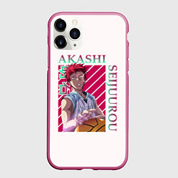 Чехол iPhone 11 Pro матовый Akashi Seijuro - Kuroko No Basket, цвет: 3D-малиновый