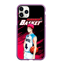 Чехол iPhone 11 Pro матовый Kuroko no Basuke, Akashi Seijuro Сейджуро Акаши, цвет: 3D-фиолетовый