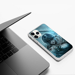 Чехол iPhone 11 Pro матовый ЦИРИ, ВЕДЬМАК, THE WITCHER, цвет: 3D-белый — фото 2