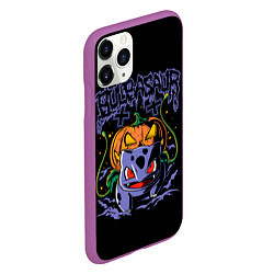 Чехол iPhone 11 Pro матовый Bulbasaur арт, цвет: 3D-фиолетовый — фото 2
