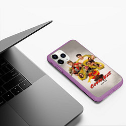 Чехол iPhone 11 Pro матовый КОБРА КАЙ COBRA KAI, цвет: 3D-фиолетовый — фото 2