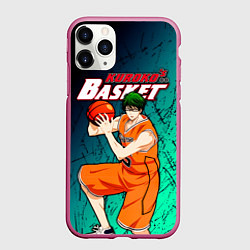 Чехол iPhone 11 Pro матовый Kuroko no Basuke, Midorima Shintaro Шинтаро Мидори, цвет: 3D-малиновый