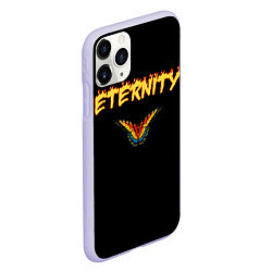 Чехол iPhone 11 Pro матовый Eternity бабочка, цвет: 3D-светло-сиреневый — фото 2