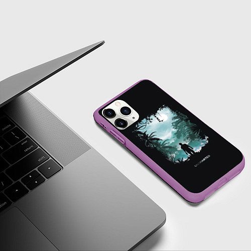 Чехол iPhone 11 Pro матовый Спина Нейтана / 3D-Фиолетовый – фото 3