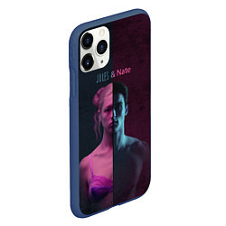 Чехол iPhone 11 Pro матовый Jules & Nate, цвет: 3D-тёмно-синий — фото 2