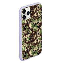 Чехол iPhone 11 Pro матовый Мятый Камуфляж, цвет: 3D-светло-сиреневый — фото 2