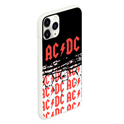 Чехол iPhone 11 Pro матовый ACDC переменный ток, цвет: 3D-белый — фото 2