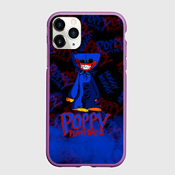 Чехол iPhone 11 Pro матовый POPPY PLAYTIME : ХАГГИ ВАГГИ : ПОППИ ПЛЕЙТАЙМ, цвет: 3D-фиолетовый