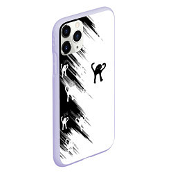 Чехол iPhone 11 Pro матовый Ъуъ съука чб, цвет: 3D-светло-сиреневый — фото 2