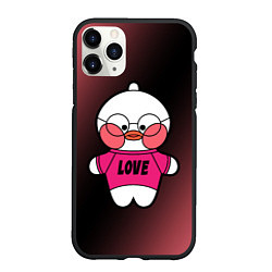 Чехол iPhone 11 Pro матовый LALAFANFAN - LOVE, цвет: 3D-черный