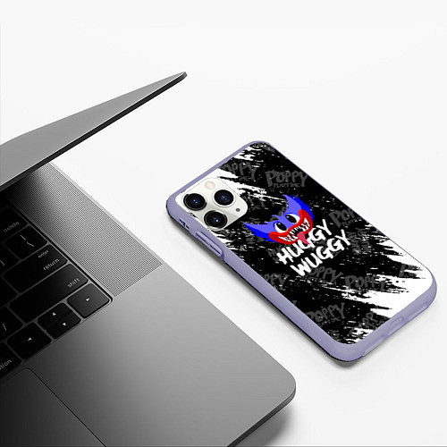 Чехол iPhone 11 Pro матовый Поппи Плейтайм Poppy Playtime хагги вагги / 3D-Светло-сиреневый – фото 3