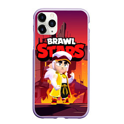 Чехол iPhone 11 Pro матовый FANG BRAWL STARS HELL, цвет: 3D-светло-сиреневый