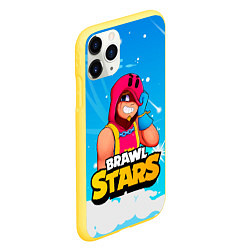 Чехол iPhone 11 Pro матовый GROM BRAWL STARS GAME, цвет: 3D-желтый — фото 2