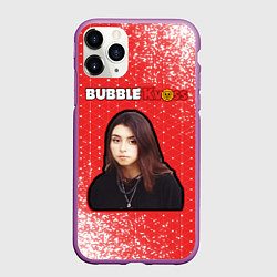 Чехол iPhone 11 Pro матовый BUBBLE KVASS - ДОРА Арт, цвет: 3D-фиолетовый