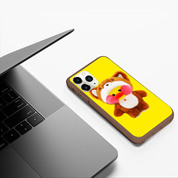Чехол iPhone 11 Pro матовый ИГРУШКА УТЯ УТОЧКА ЛАЛАФАНФАН, цвет: 3D-коричневый — фото 2