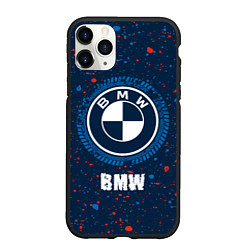 Чехол iPhone 11 Pro матовый BMW BMW Брызги, цвет: 3D-черный