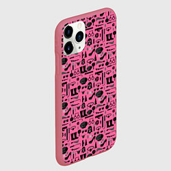Чехол iPhone 11 Pro матовый БДСМ - BDSM, цвет: 3D-малиновый — фото 2