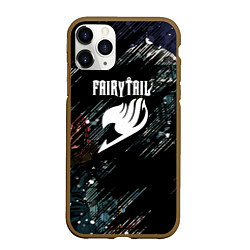 Чехол iPhone 11 Pro матовый Fairy tail хвост феи, цвет: 3D-коричневый