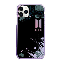 Чехол iPhone 11 Pro матовый BTS класс, цвет: 3D-светло-сиреневый