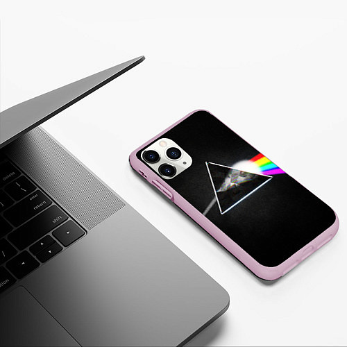 Чехол iPhone 11 Pro матовый PINK FLOYD - ПИНК ФЛОЙД ГЛИТЧ / 3D-Розовый – фото 3