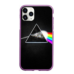 Чехол iPhone 11 Pro матовый PINK FLOYD - ПИНК ФЛОЙД ГЛИТЧ, цвет: 3D-фиолетовый