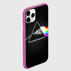 Чехол iPhone 11 Pro матовый PINK FLOYD - ПИНК ФЛОЙД ГЛИТЧ, цвет: 3D-фиолетовый — фото 2