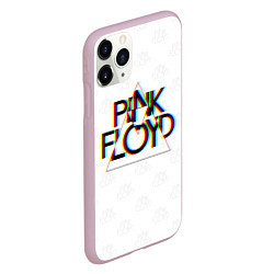 Чехол iPhone 11 Pro матовый PINK FLOYD LOGO ПИНК ФЛОЙД ГЛИТЧ, цвет: 3D-розовый — фото 2