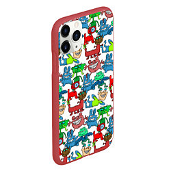 Чехол iPhone 11 Pro матовый Это чудики!, цвет: 3D-красный — фото 2