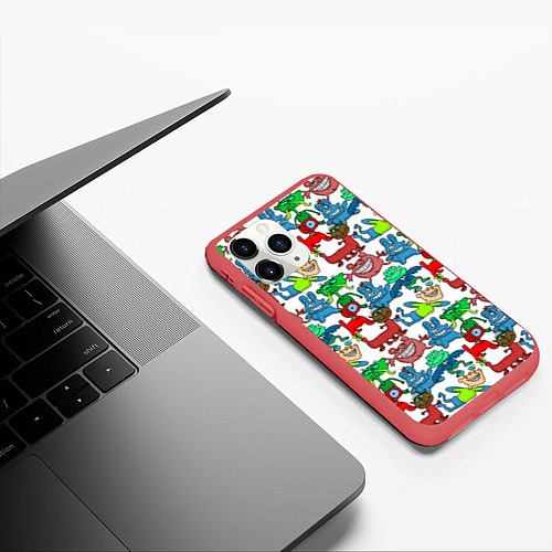 Чехол iPhone 11 Pro матовый Это чудики! / 3D-Красный – фото 3