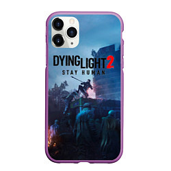 Чехол iPhone 11 Pro матовый Dying Light: Stay Human, цвет: 3D-фиолетовый