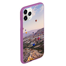 Чехол iPhone 11 Pro матовый Воздушные Шары!, цвет: 3D-фиолетовый — фото 2