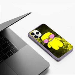 Чехол iPhone 11 Pro матовый УТЯ УТОЧКА ЛАЛАФАНФАН, цвет: 3D-серый — фото 2
