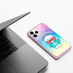 Чехол iPhone 11 Pro матовый УТЯ ЛАЛАФАНФАН - Звезды, цвет: 3D-розовый — фото 2