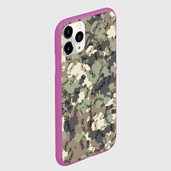 Чехол iPhone 11 Pro матовый Камуфляж с уточками Lalafanfan, цвет: 3D-фиолетовый — фото 2