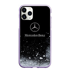 Чехол iPhone 11 Pro матовый Mercedes-Benz распылитель, цвет: 3D-светло-сиреневый