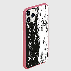 Чехол iPhone 11 Pro матовый Mercedes-Benz далматинец, цвет: 3D-малиновый — фото 2