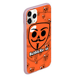 Чехол iPhone 11 Pro матовый ИГРА БАБЛ КВАС - BUBBLE KVASS GAME, цвет: 3D-розовый — фото 2