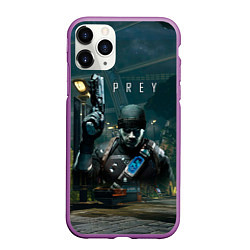 Чехол iPhone 11 Pro матовый Prey 2 Прей 2, цвет: 3D-фиолетовый