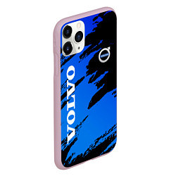 Чехол iPhone 11 Pro матовый Volvo - Градиент, цвет: 3D-розовый — фото 2