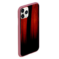 Чехол iPhone 11 Pro матовый Красный хоррор, цвет: 3D-малиновый — фото 2