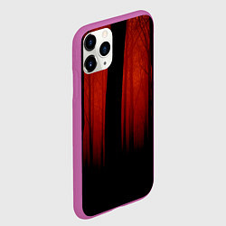 Чехол iPhone 11 Pro матовый Красный хоррор, цвет: 3D-фиолетовый — фото 2