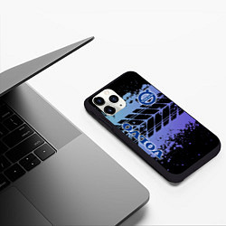 Чехол iPhone 11 Pro матовый VOLVO авто вольва, цвет: 3D-черный — фото 2